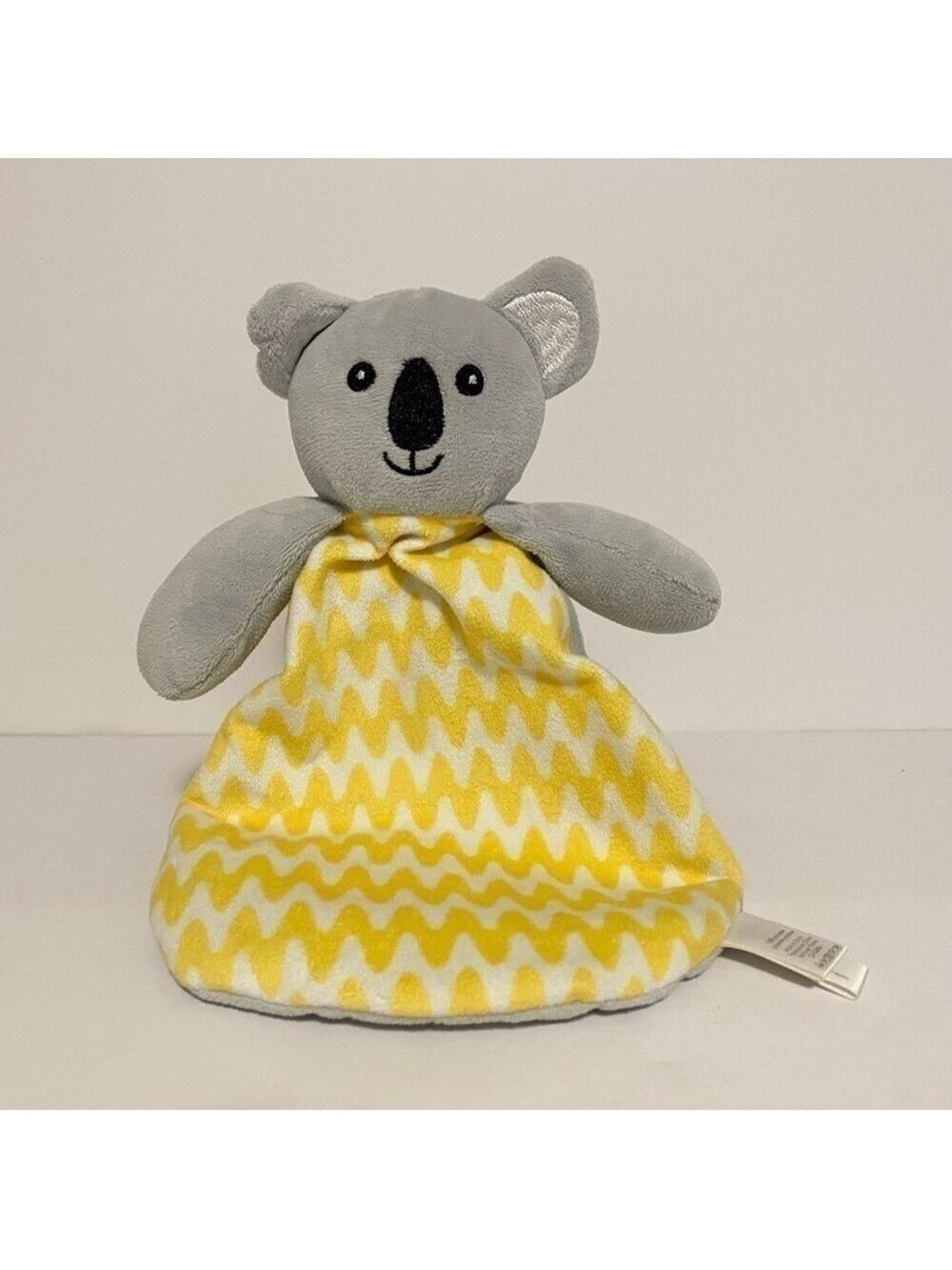 Baby Mode Activities Yellow Koala Lovey Security Blanket Chevron Plush Soft Toy